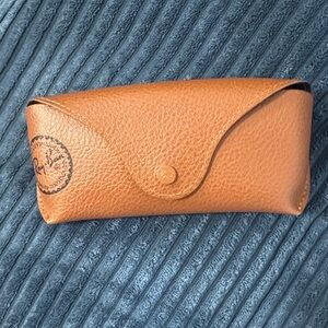 Ray-Ban Brown Leather Sunglasses Case